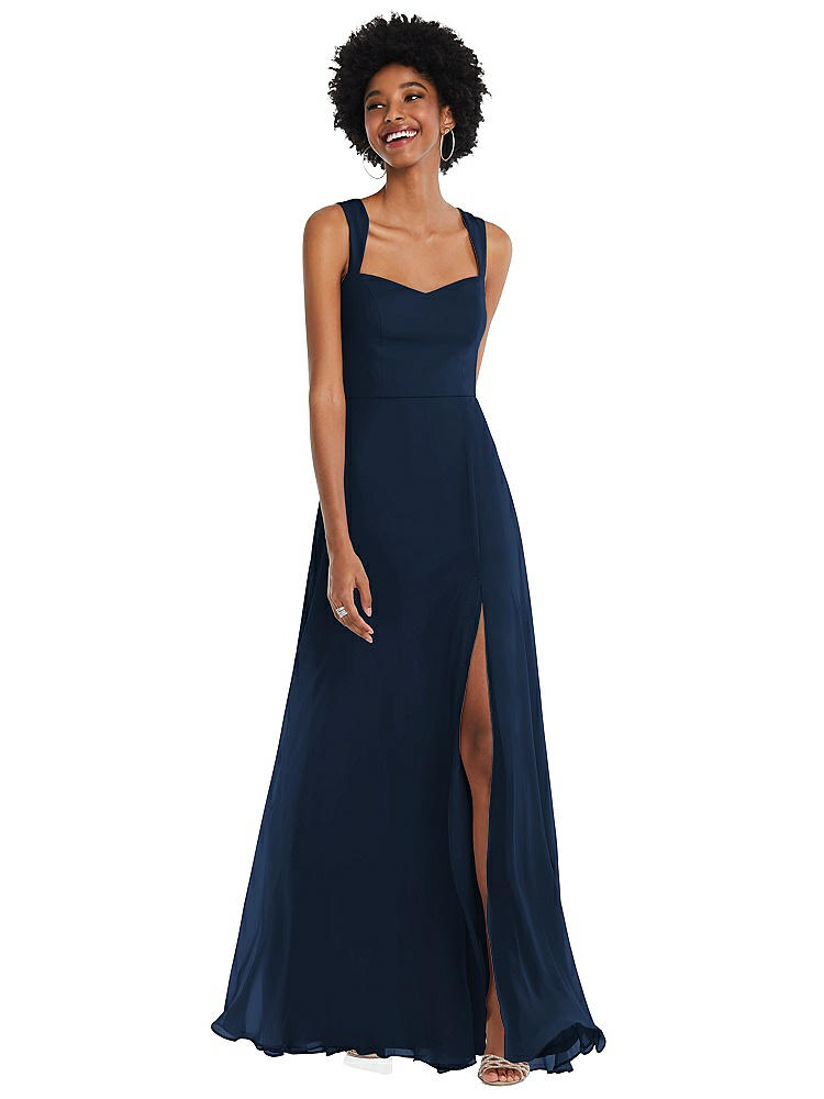 Shop After Six Contoured Wide Strap Sweetheart Maxi Dress