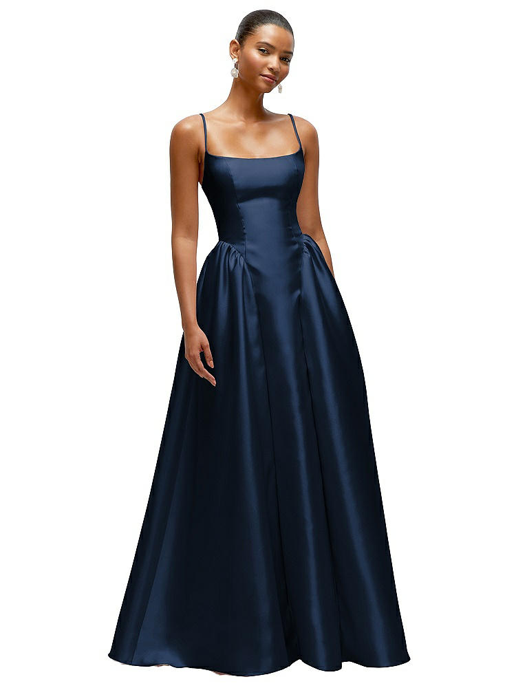 Dessy Collection Sleeveless Satin Gown
