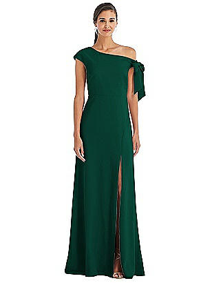 Cap Sleeve V-Neck Satin Bridesmaid 