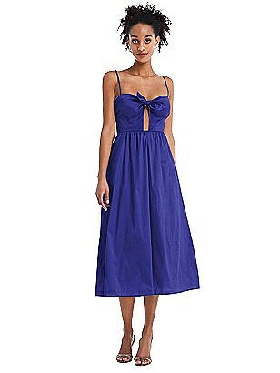 Alfred Sung Dessy Womens Midi Length Strapless Peau De Soie Dress with Sweetheart Neckline Midnight Size 0
