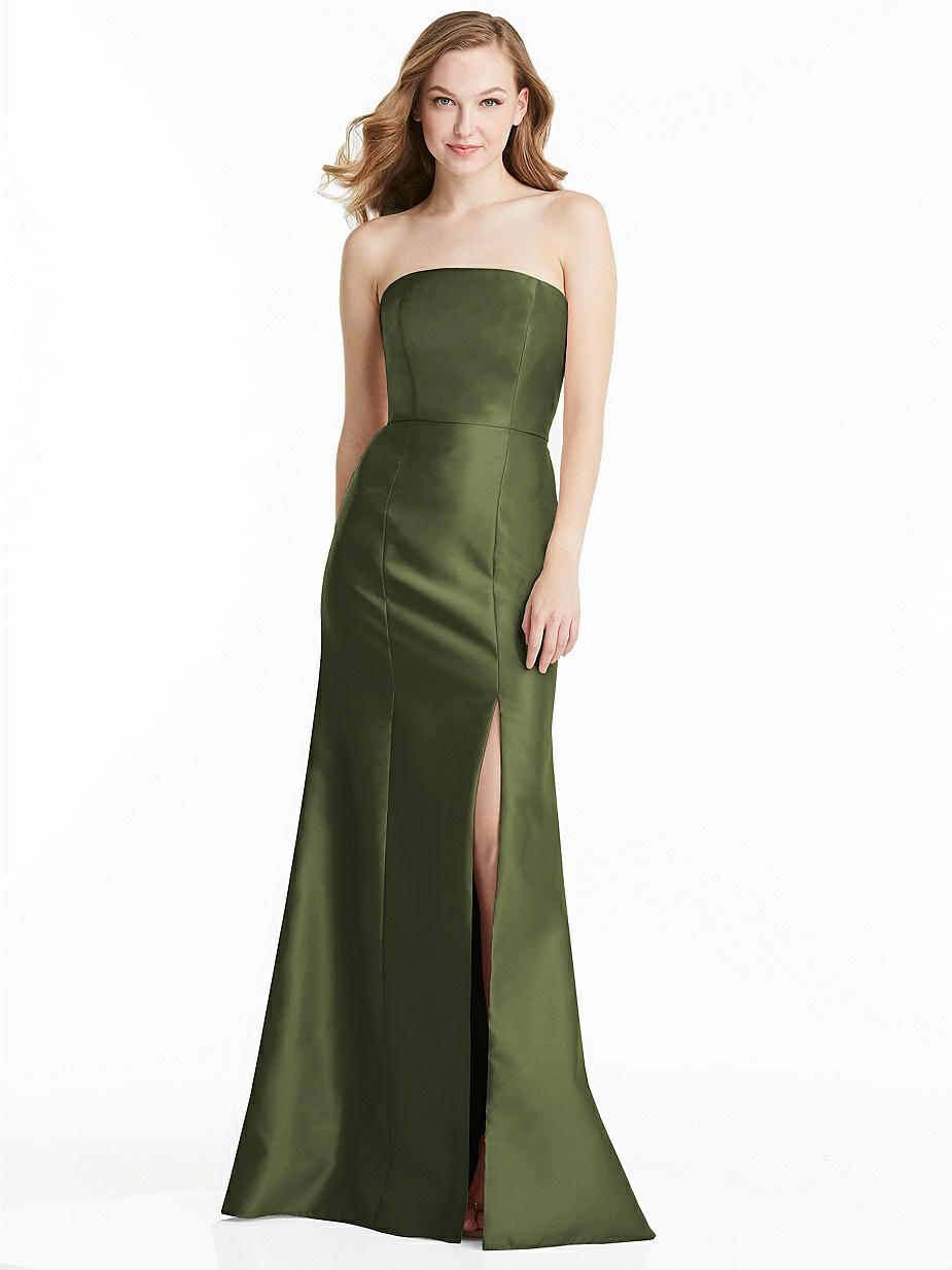 dessy olive green dress Dessy Olive Green V-Back Bridesmaid Dresses