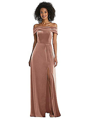 Bridesmaid Dress With Draped Wrap Skirt 