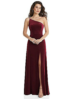 Off-The-Shoulder Flounce Sleeve Velvet 