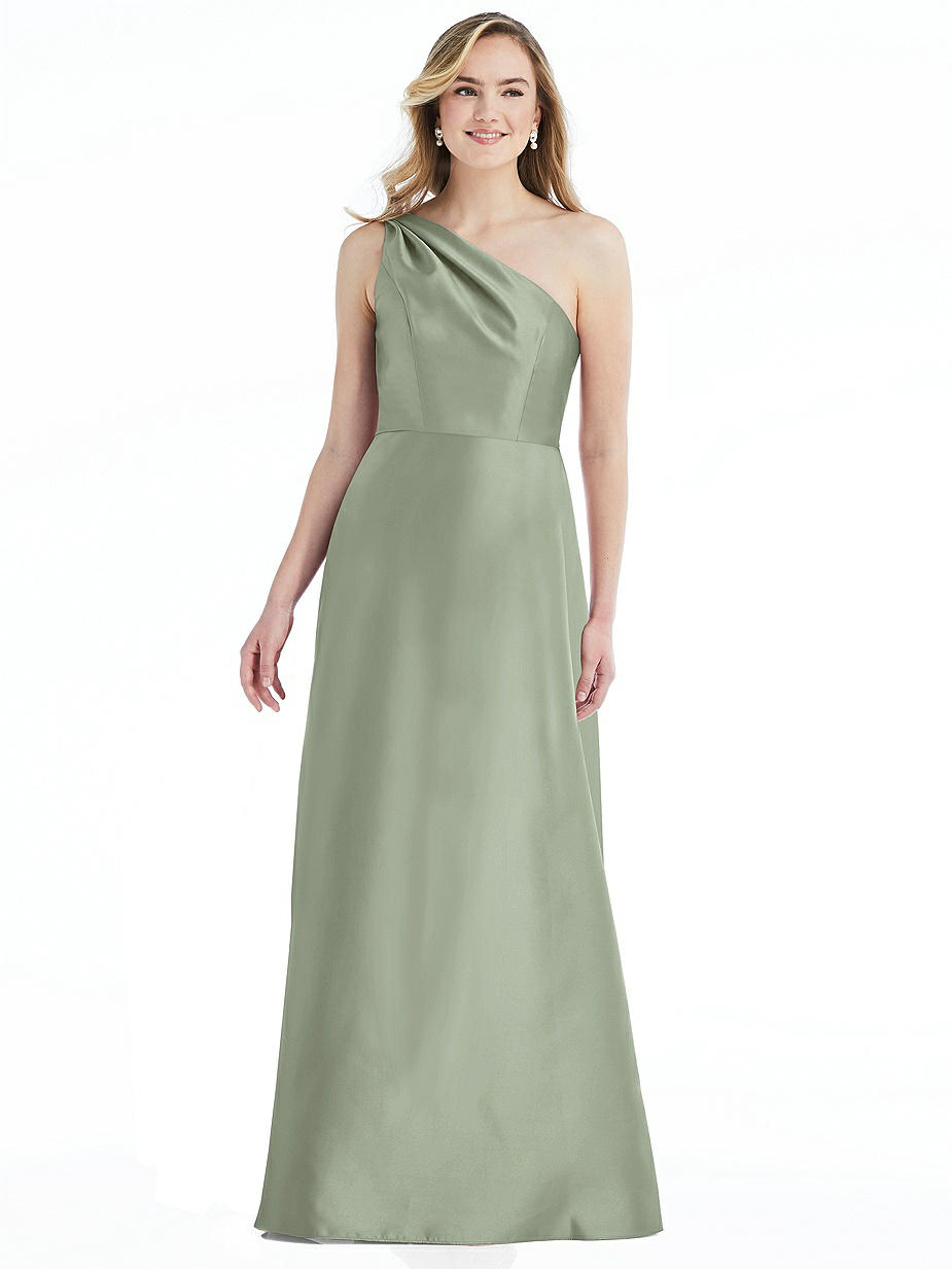 Sage One Shoulder Bridesmaid Dresses