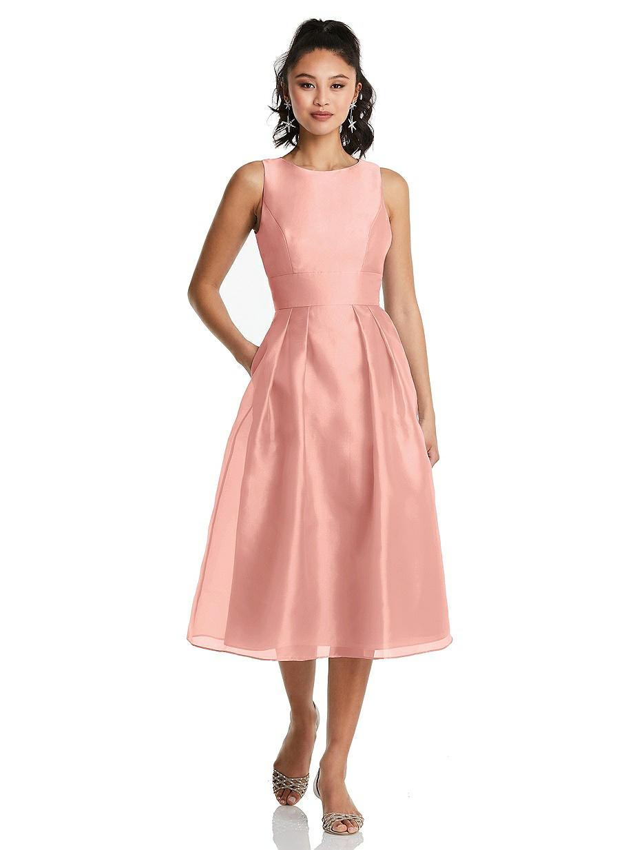 apricot bridesmaid dresses uk Cowl Front Satin Bridesmaid Dress - Burnt Peach