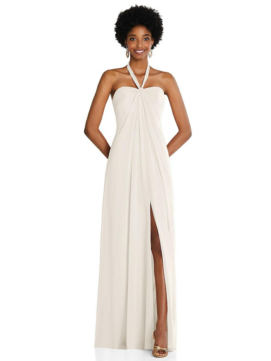 Ivory Halter Bridesmaid Dresses