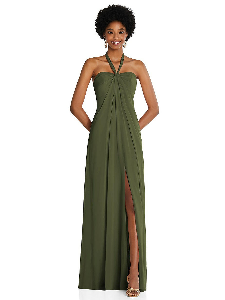 green emerald velvet dress Dark Green Stretch Satin Long Dress With Beaded Lace Appliqu And Open