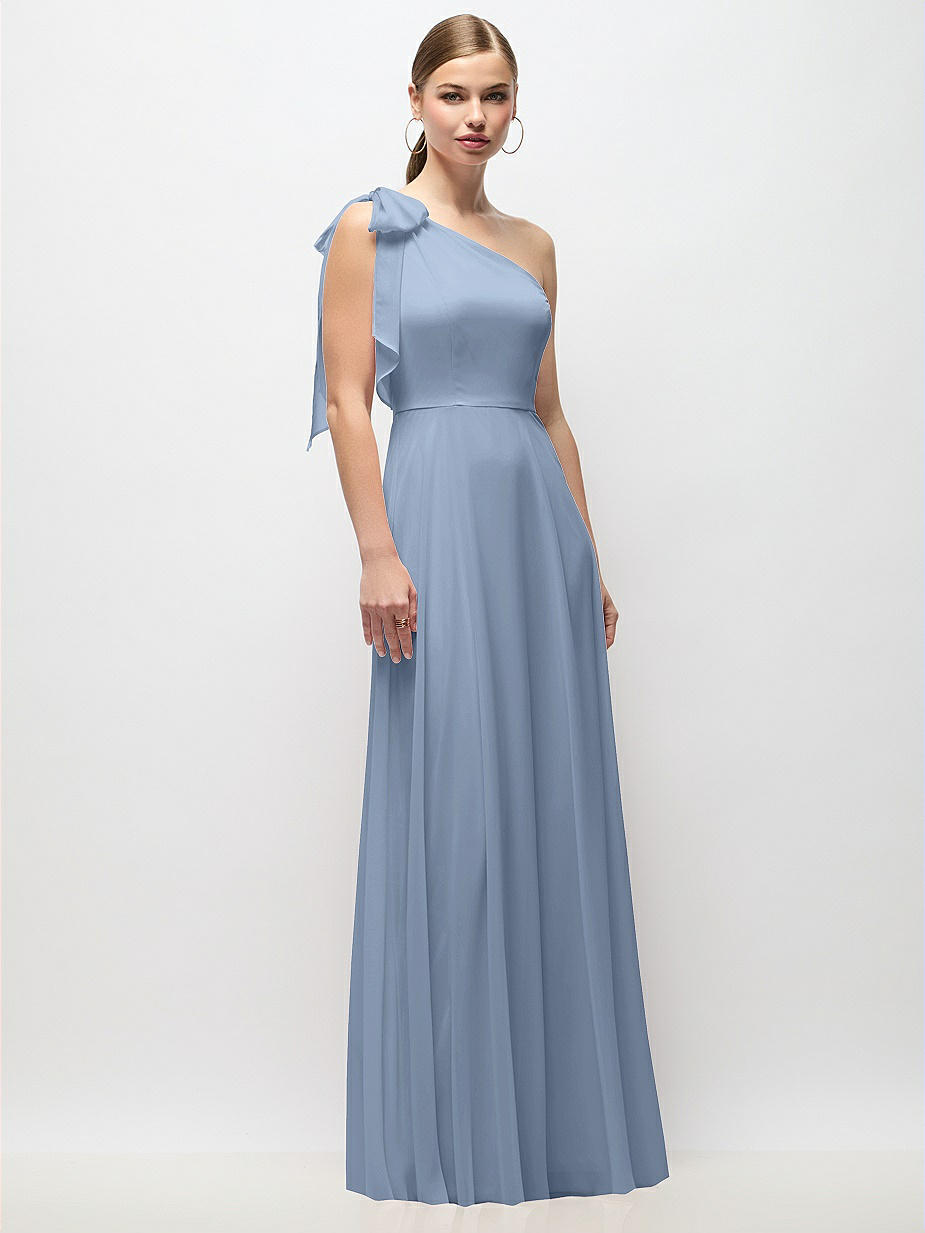 sachin and babi light blue dress Blush Lux Chiffon Bridesmaid Dresses