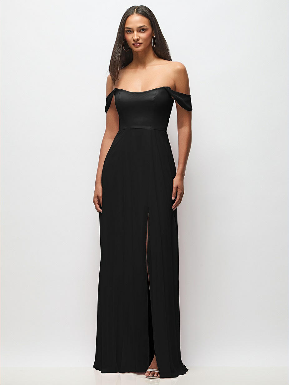 black sequin prom dress Attractive V-Neck Short Sleeves Sequins Sparkly Prom Dress for Black G –  SQOSA main image 1