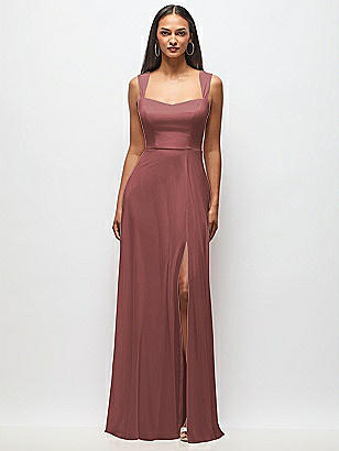 Twist Halter Chiffon Maxi Bridesmaid 