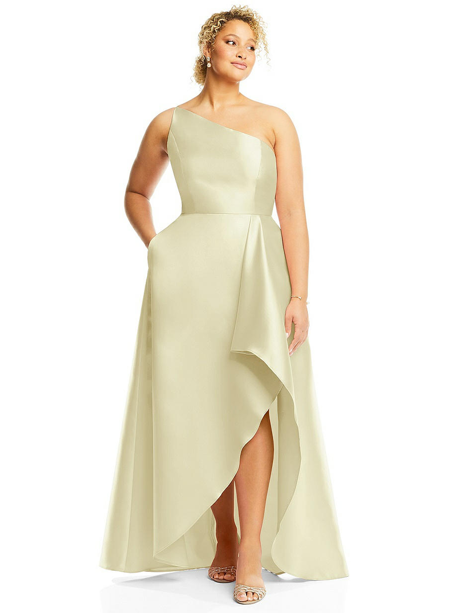 Yellow One Shoulder Bridesmaid Dresses