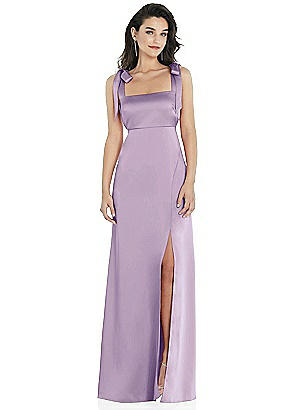 lilac empire waist dress