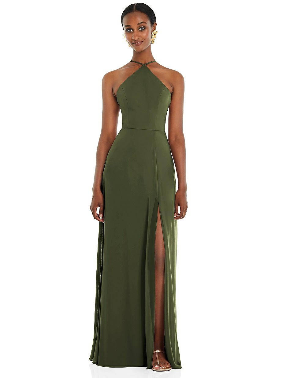 gillian anderson backless dress MALI Open Back Maxi Dress in Green- Summer maxi Dress