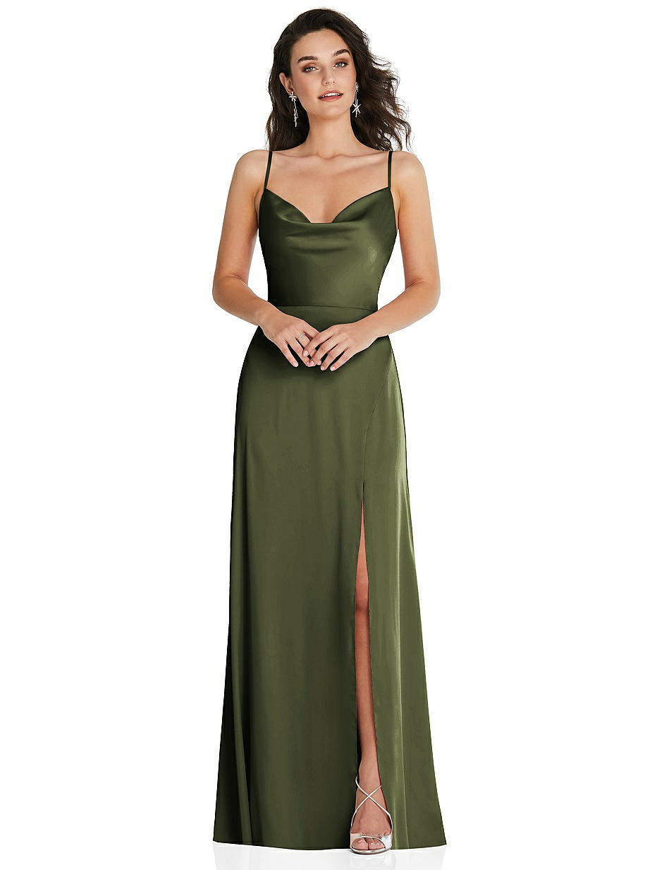 slim fit dress slacks Lucinda Twist Back Midi Dress Olive– Selfie Leslie