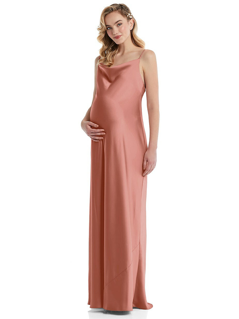 deep claret bridesmaid dresses Jade Satin Dress main image 0