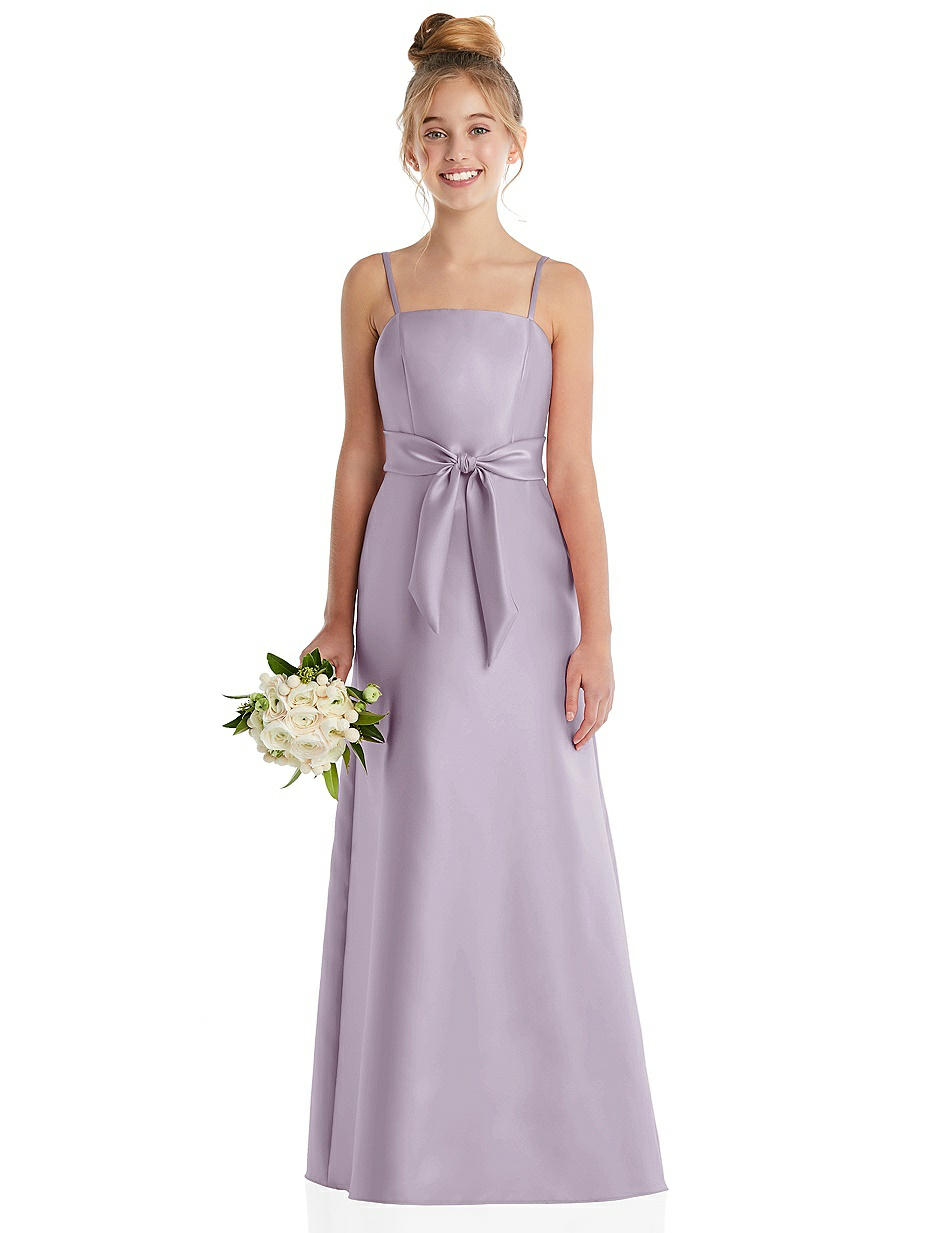 blue dress for baby girl Lilac Junior Bridesmaid Dress,Long Junior Bridesmaid Dress,JB00042, J6 / Silver main image 1