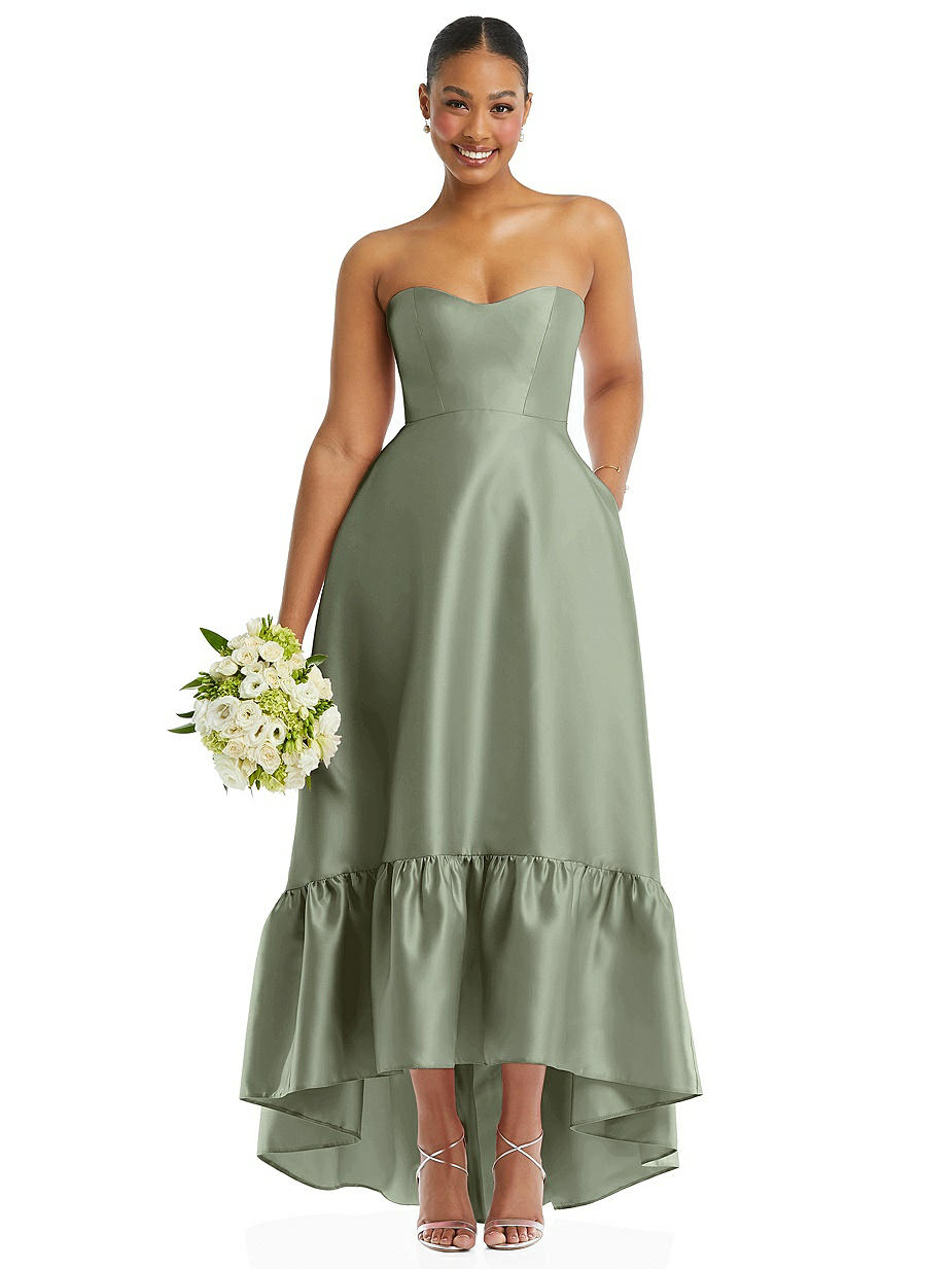 Sage Empire Waist Bridesmaid Dresses