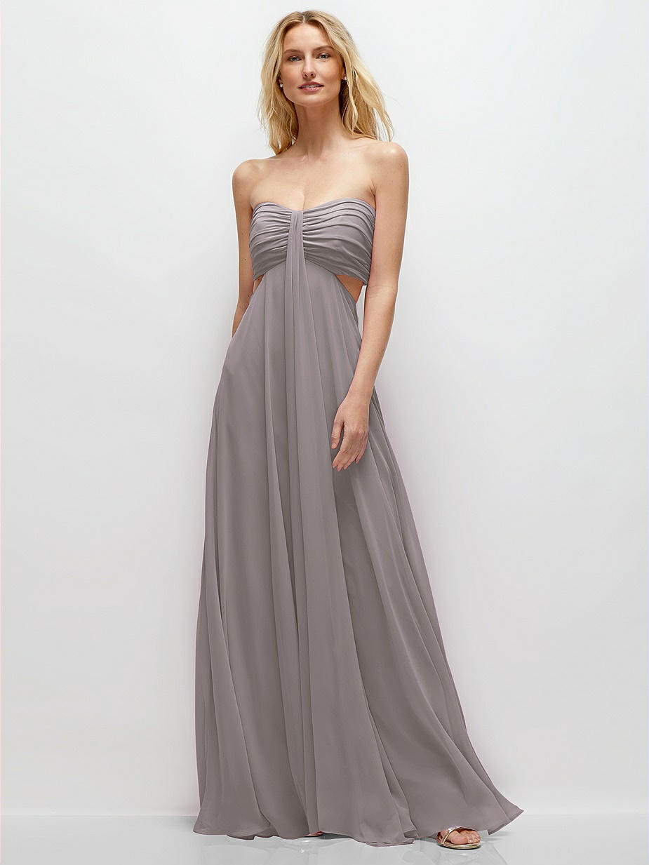 classic bridesmaid dresses Long Gray Lace Mismatched Bridesmaid Dresses main image 1