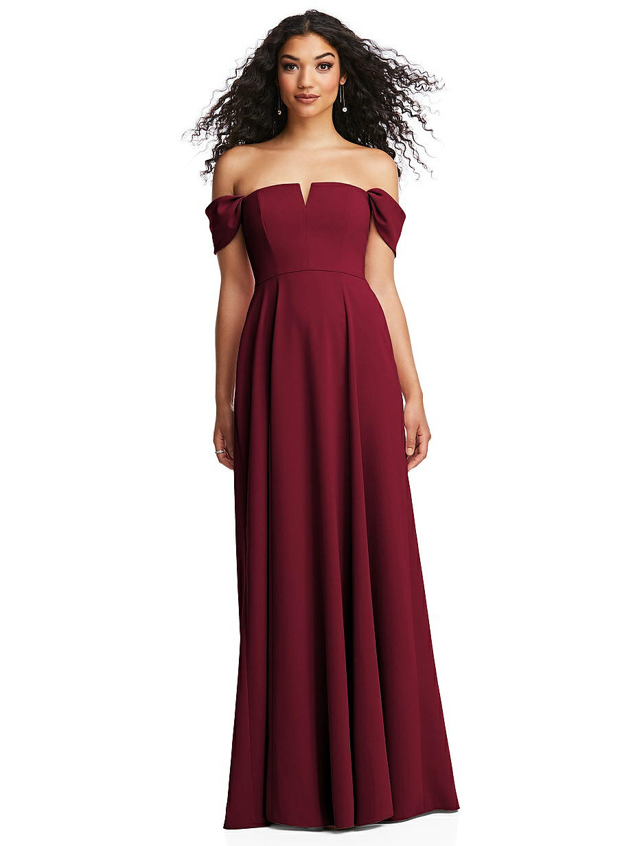 burgundy off the shoulder bodycon dress Gorgeous Beaded Lace V Neck Off Shoulder Long Burgundy Prom Dresses –  alinanova main image 0