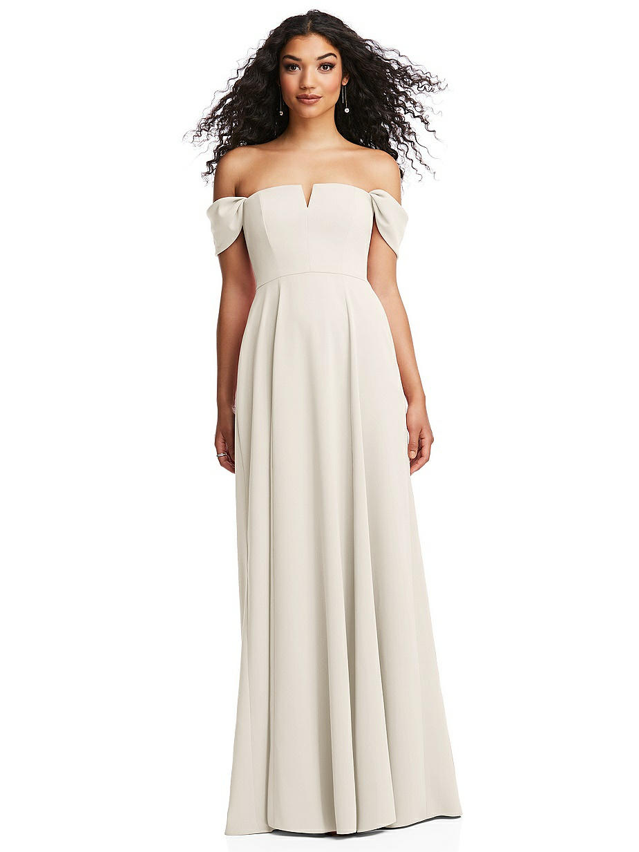 Ivory Cap Sleeve Bridesmaid Dresses