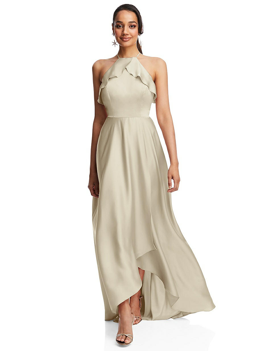 sachin and babi light blue dress On Sale Champagne Knee Length Dress Adjustable Straps, Elegant Design