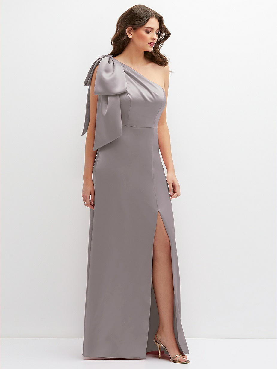 dessy group maternity bridesmaid dresses Cowl-Neck Tie-Strap Maternity Slip Dress
