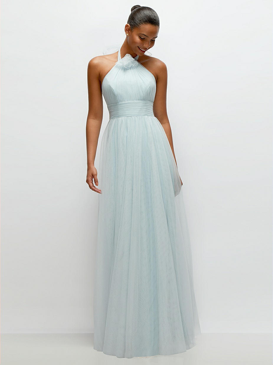 chinese dress ladies Lace and Tulle Cascading Tiered Gown