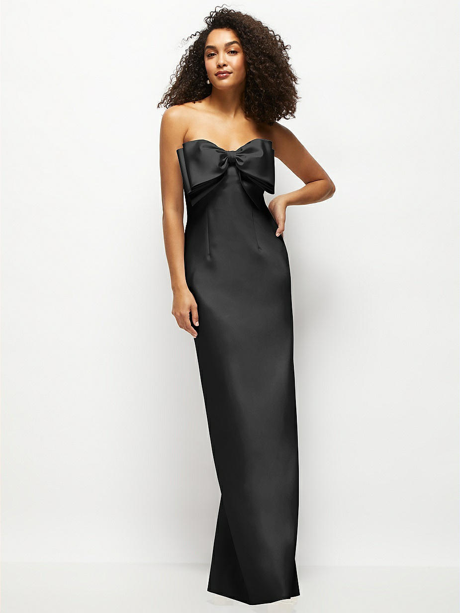 black bridesmaid dress sweetheart neckline A-Line Sweetheart Neck Black Lace Long Prom Dress Formal Dress PSK395 US4 / Red main image 1