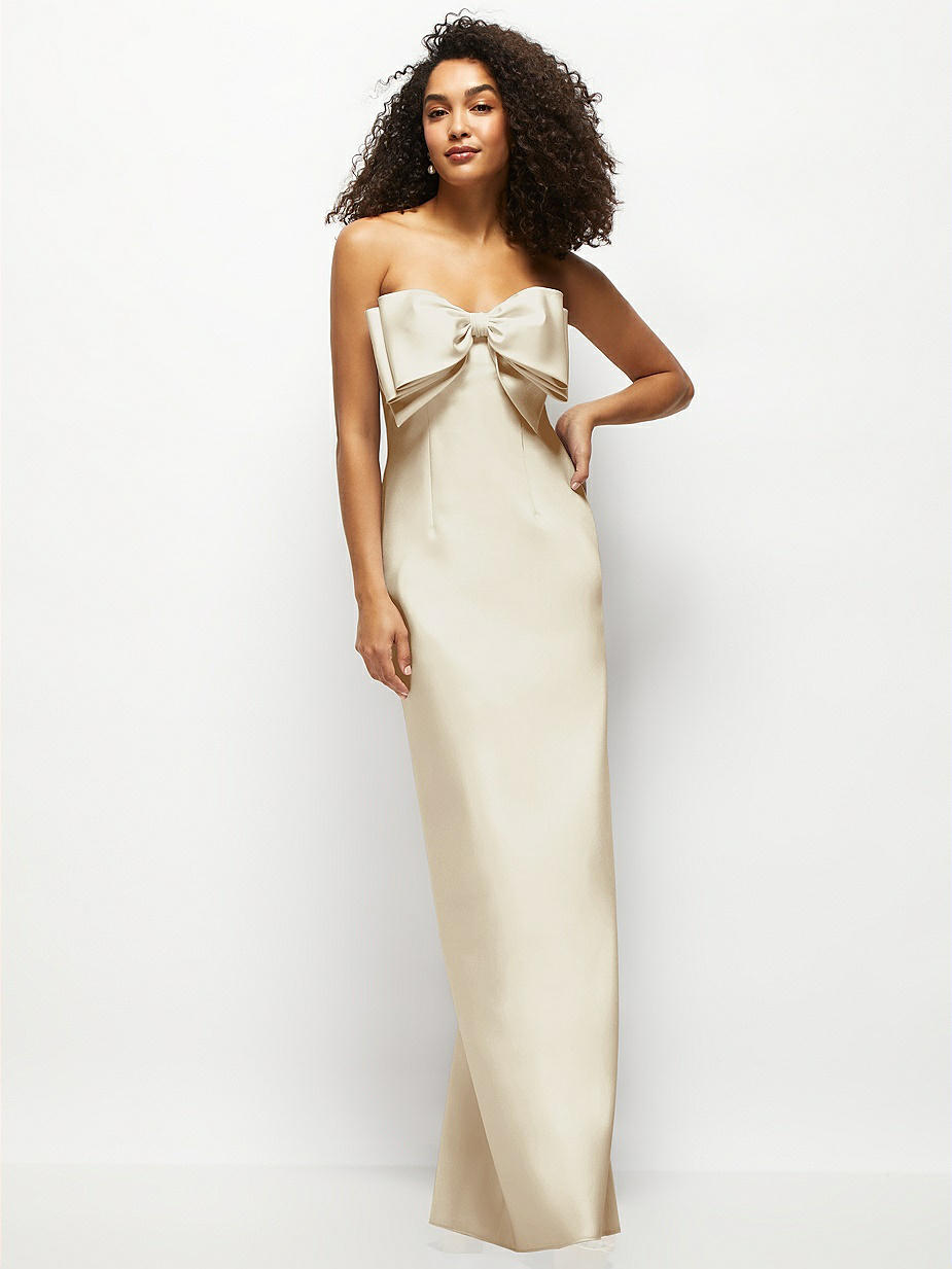 Neutral Satin Twill Bridesmaid Dresses