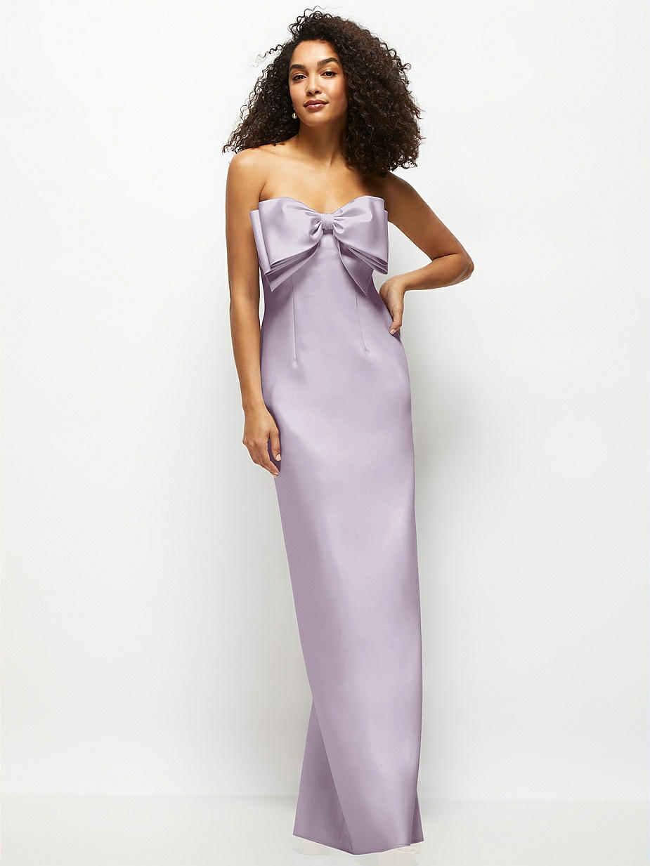 strapless open back dress Debra