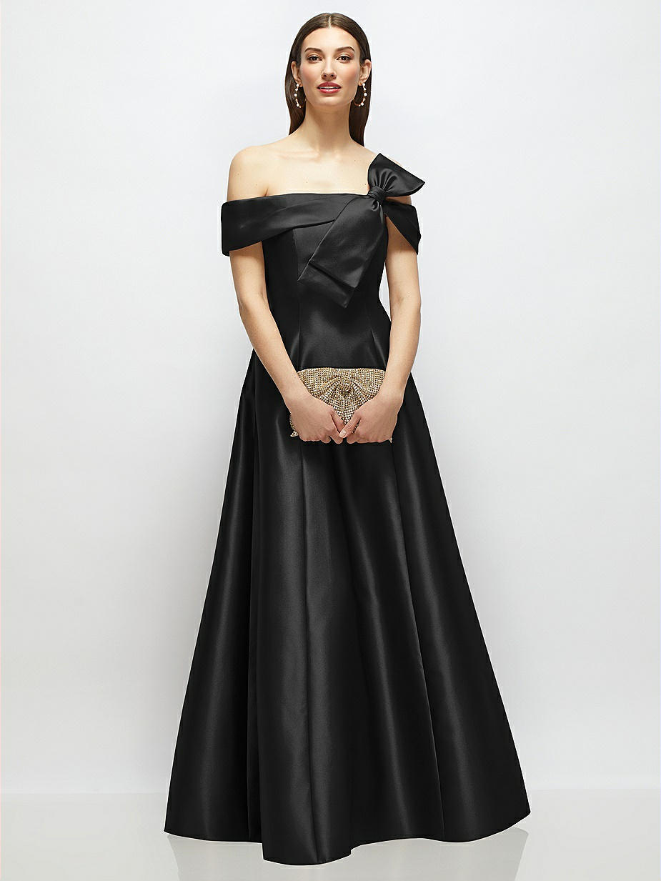 Black Bow Bridesmaid Dresses