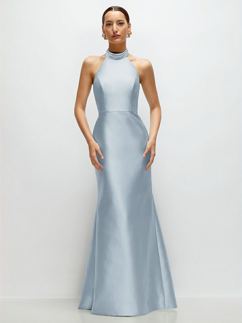 Mist High Neck Bridesmaid Dresses