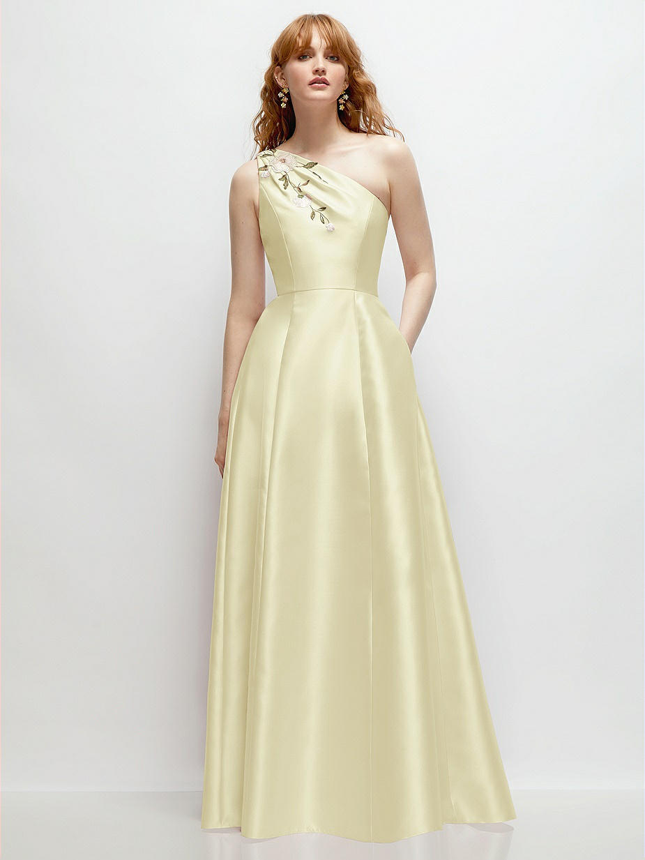 Yellow One Shoulder Bridesmaid Dresses Yellow One Shoulder Bridesmaid Dresses