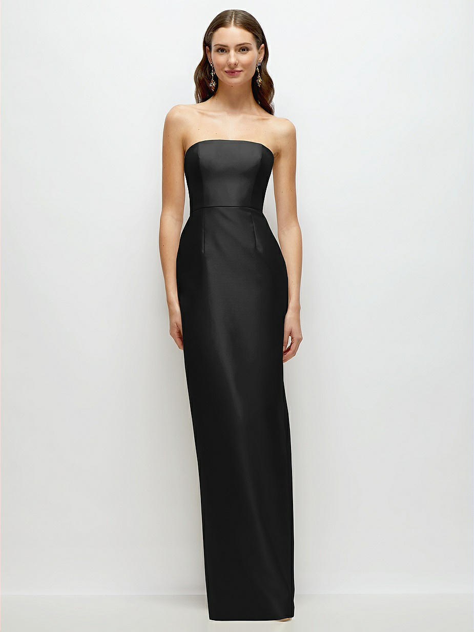 Alfred Sung Black Strapless Bridesmaid Dresses