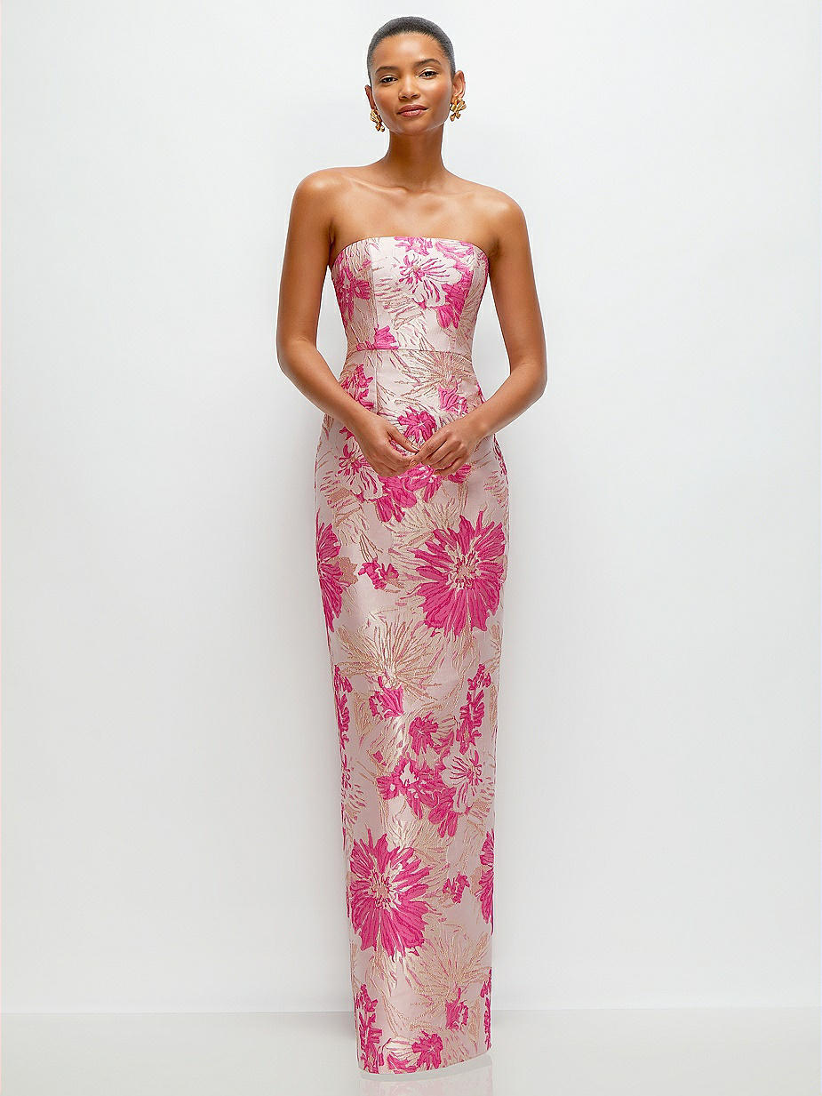 Floral Jacquard Bridesmaid Dresses