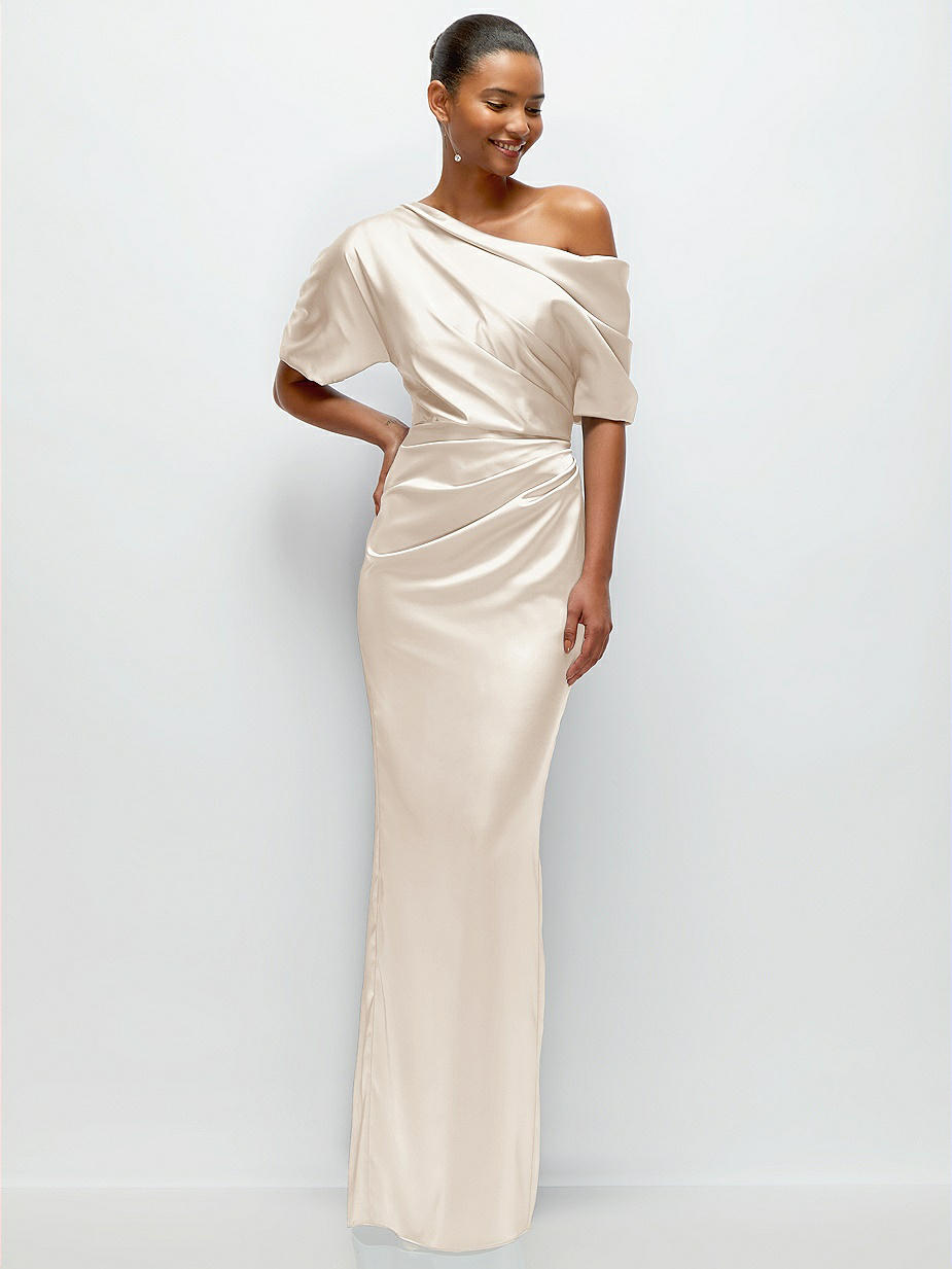 oatmeal bridesmaid dresses Cypress Smocked Button Front Midi Dress- Oatmeal main image 0
