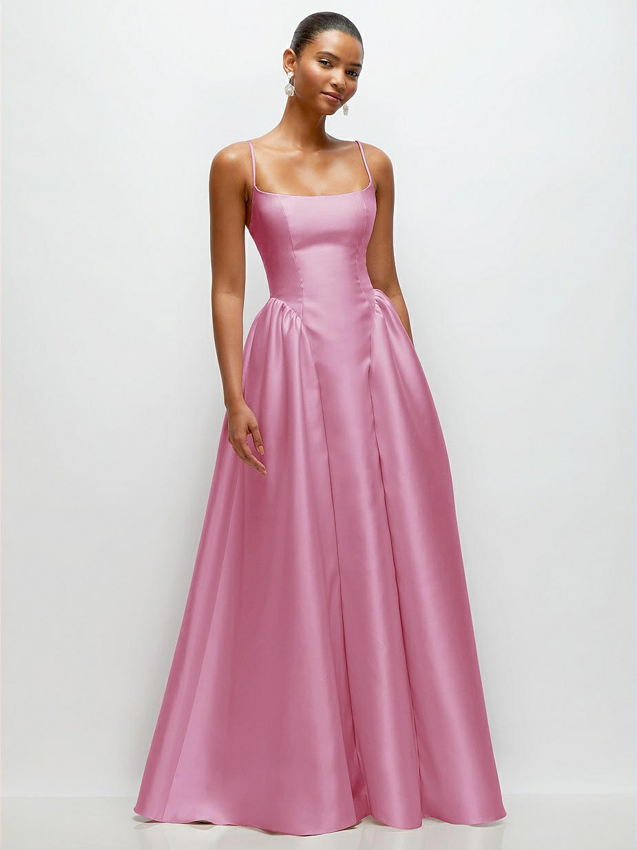 Powder Pink Bridesmaid Dresses