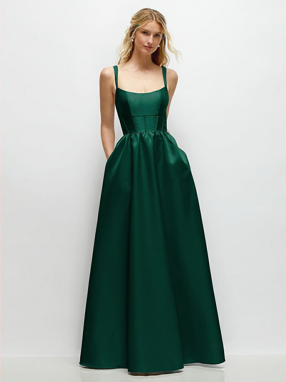 Hunter Green Bridesmaid Dresses