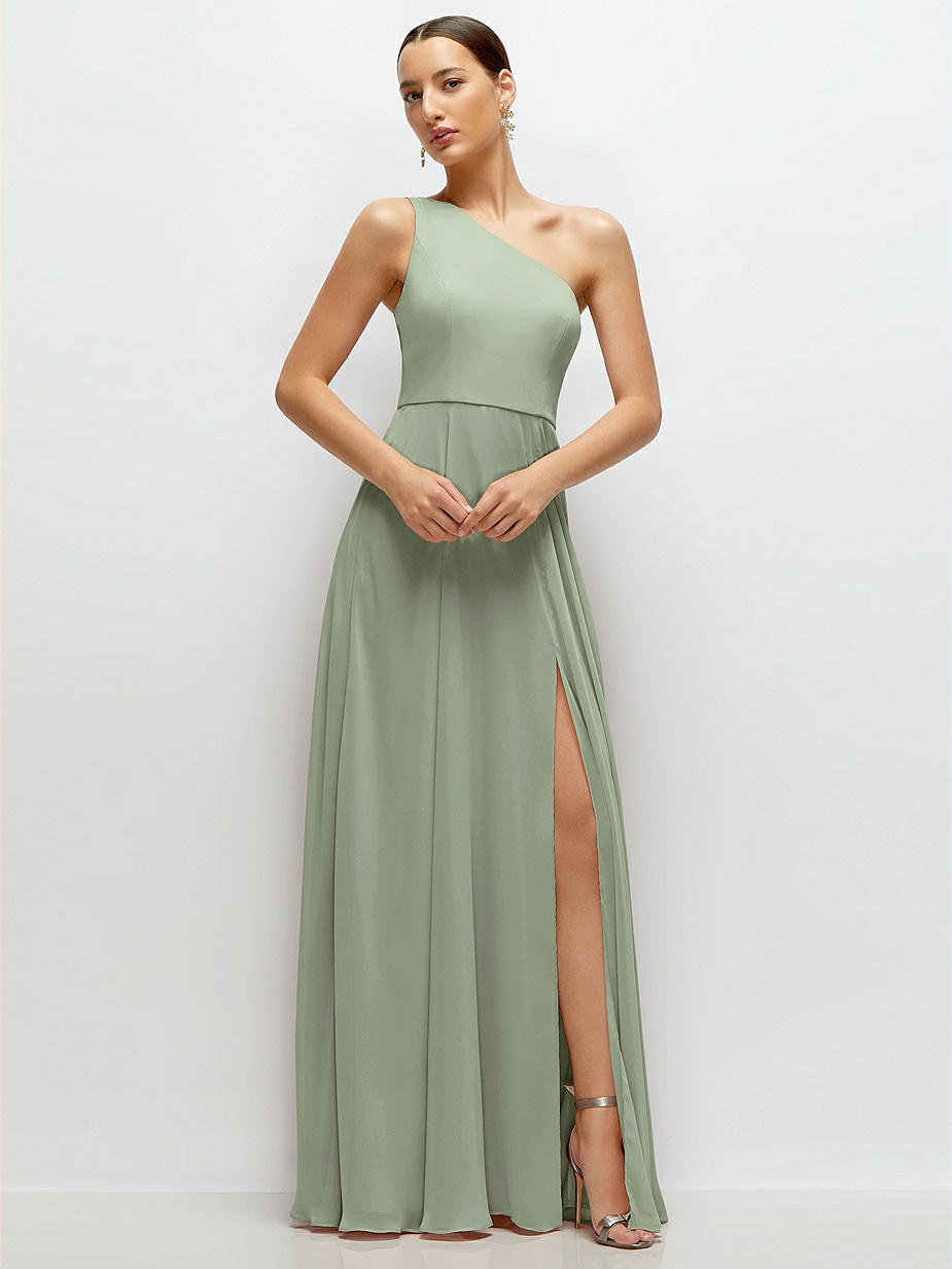 Sage One Shoulder Bridesmaid Dresses