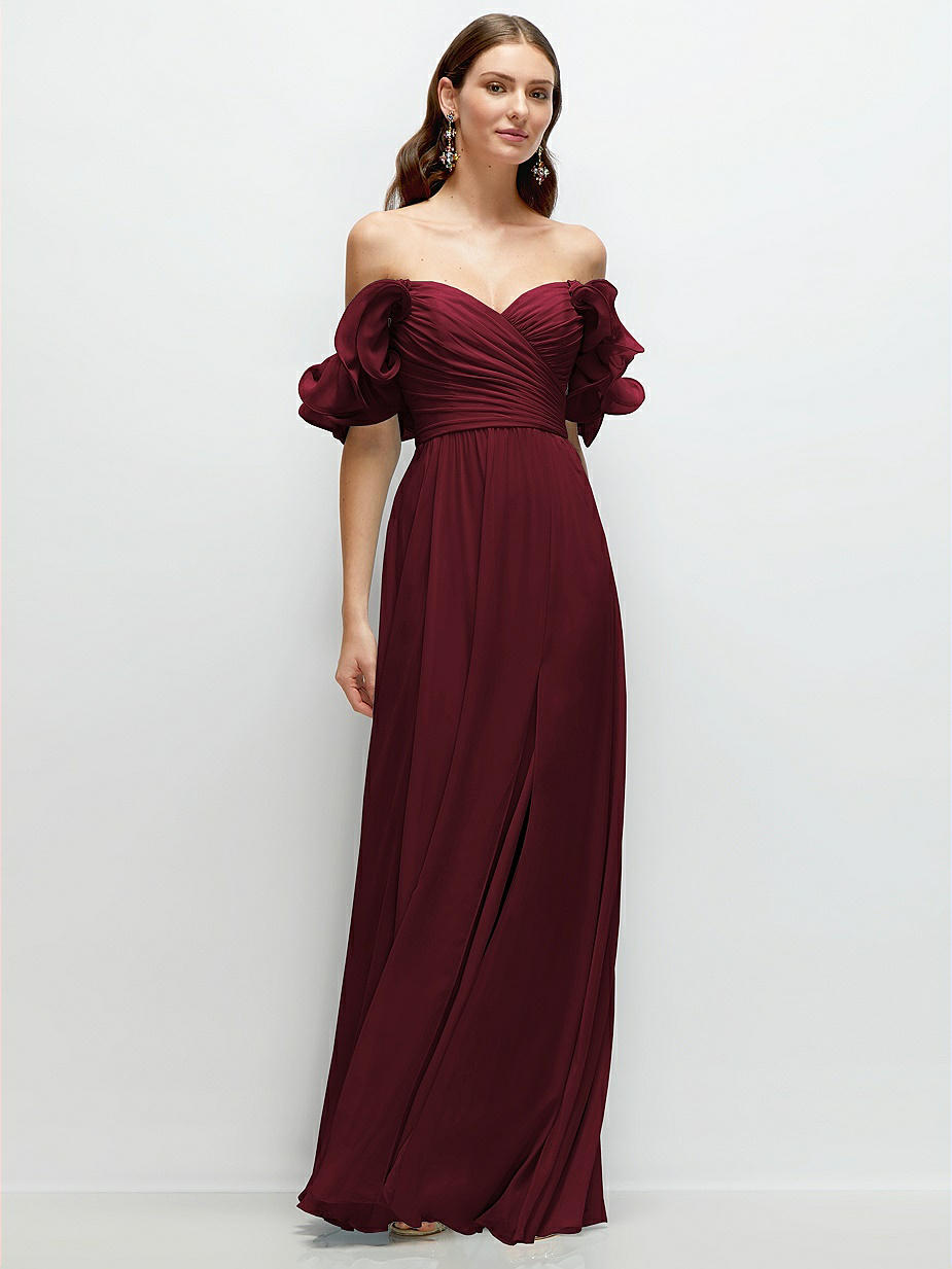 knee length dresses for ladies Dessy CS101 Off the Shoulder Corset Stretch Satin Long Gown  Gigi's  Closette Ltd