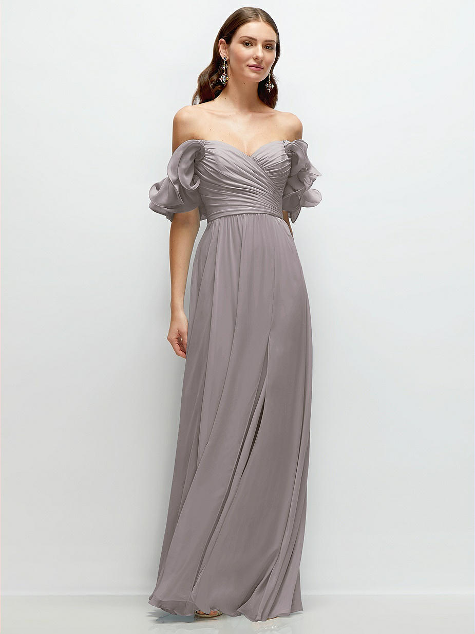 princess polly baby blue dress New NWT Night Way Gunmetal Grey Chiffon Prom main image 0