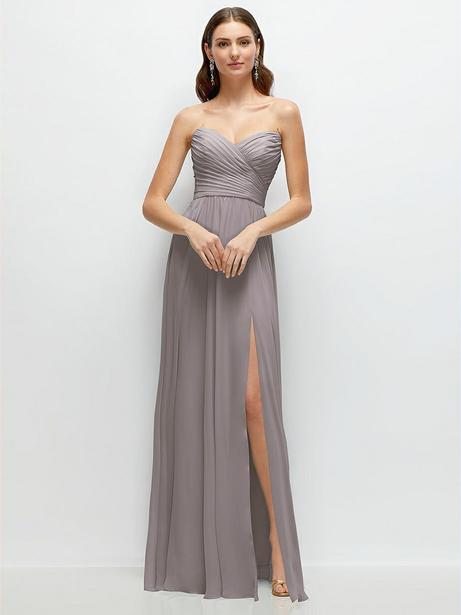sachin and babi light blue dress Grey Bridesmaid Dresses You'll Love main image 1