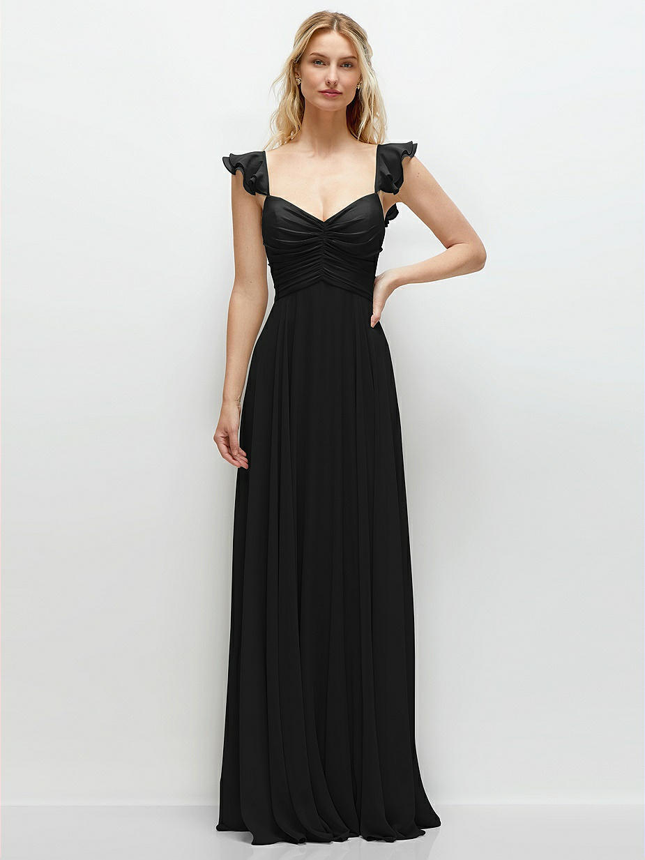 Black Lux Chiffon Bridesmaid Dresses Black Lux Chiffon Bridesmaid Dresses