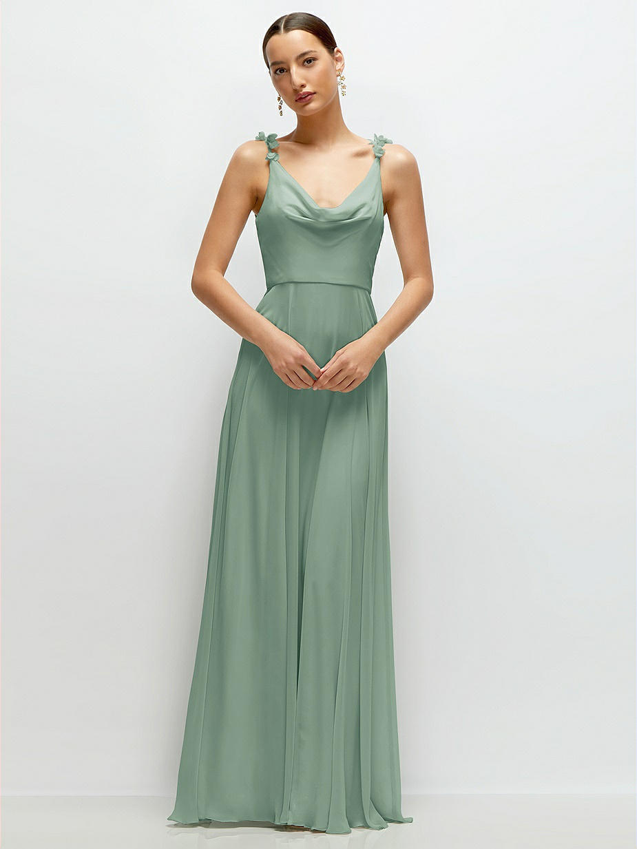 Seagrass V-Back Bridesmaid Dresses
