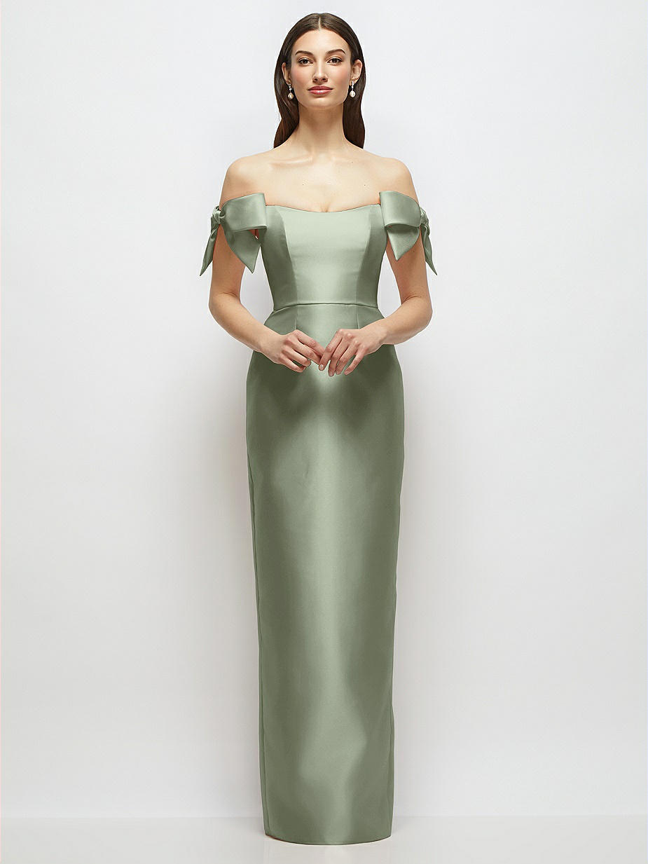 Sage Bow Bridesmaid Dresses Sage Bow Bridesmaid Dresses