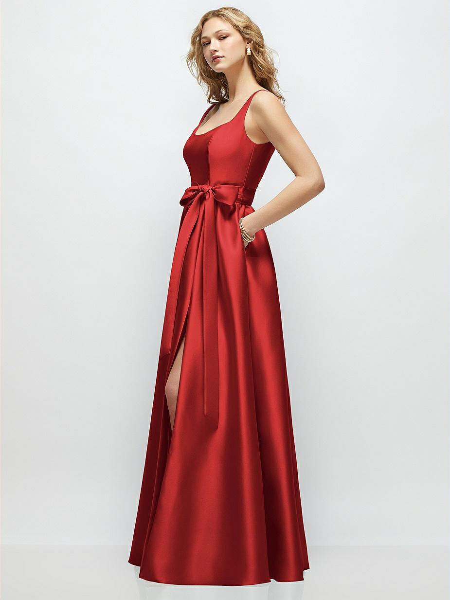 Scoop Back Bridesmaid Dresses
