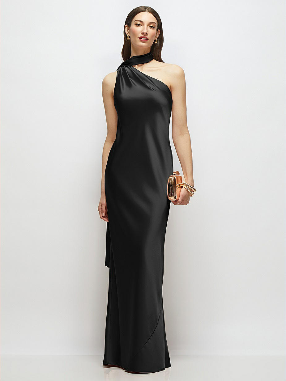 black with red sash bridesmaid dresses Classic A-line Short Red Formal Bridesmaid Dress Cocktail Prom Dress with  Black Sash(BM856) main image 0