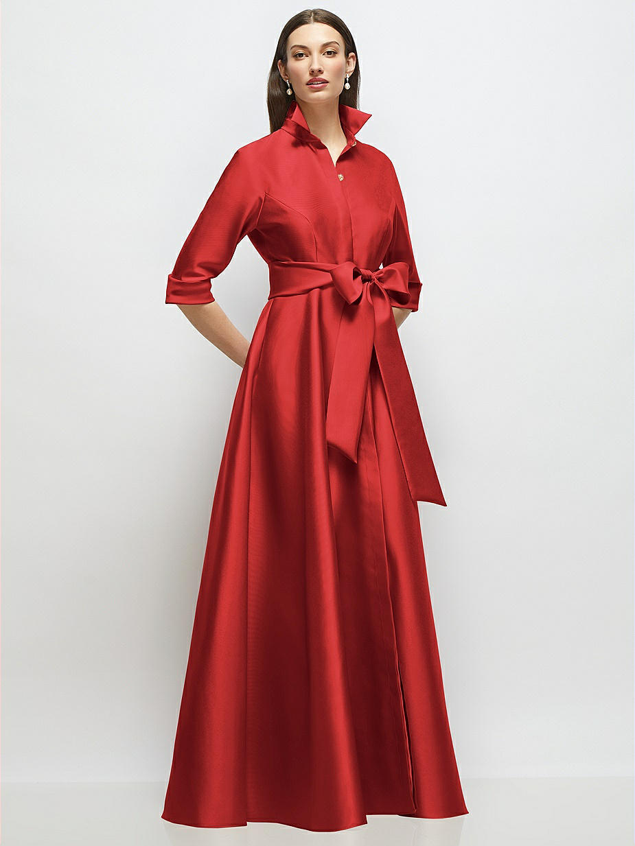 Red Sleeves Bridesmaid Dresses