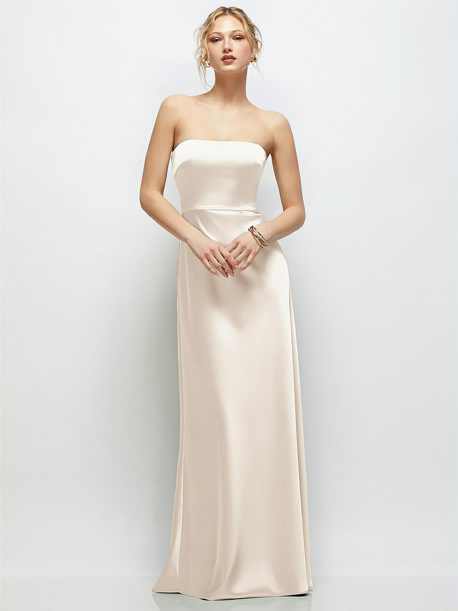 oatmeal bridesmaid dresses Summer Rustic Boho Flowy Bridesmaid Dresses with Slit FS045