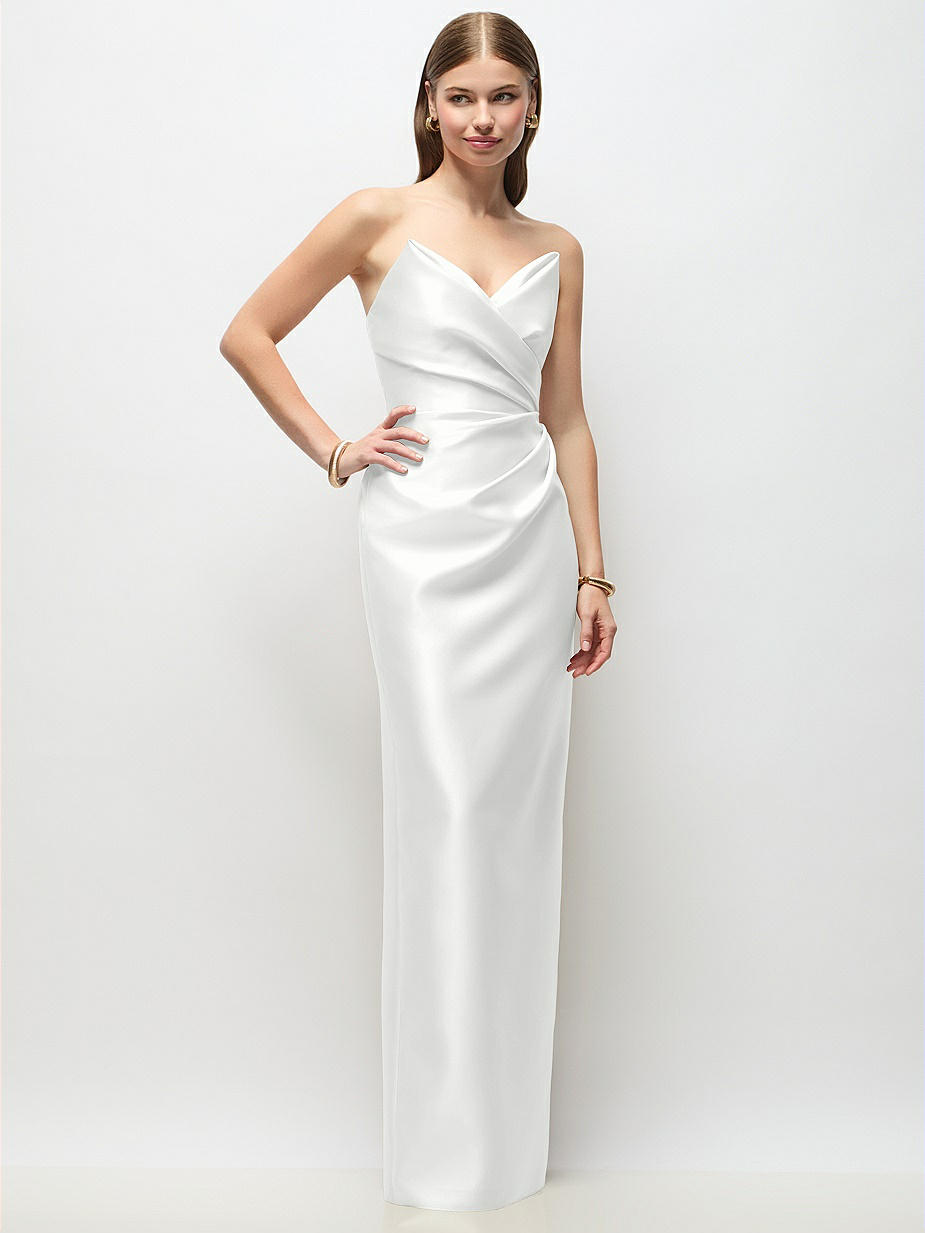 green emerald velvet dress ZYTECO Women's Formal Dresses V Neck Long Sleeve Beach Party Flowy Pleated  A-Line Maxi Dress,White,S at Amazon Women's Clothing store main image 1